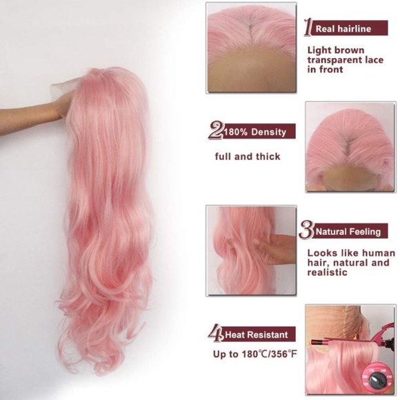 ?24” PINK BODY WAVY LACE FRONT WIG? *NWT*
??? main image 4
